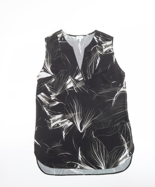 Womens UK Size 12 Linea Black Basic Blouse