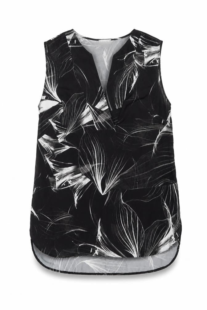 Womens UK Size 12 Linea Black Basic Blouse