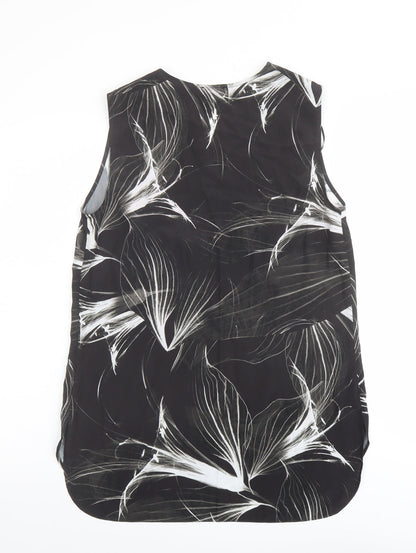 Womens UK Size 12 Linea Black Basic Blouse