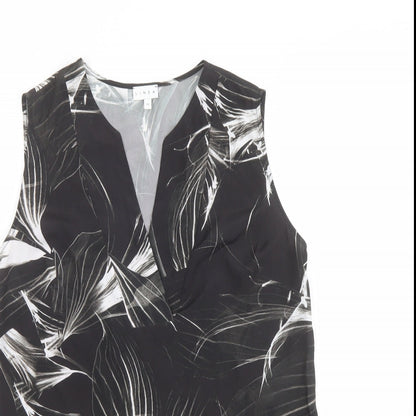 Womens UK Size 12 Linea Black Basic Blouse