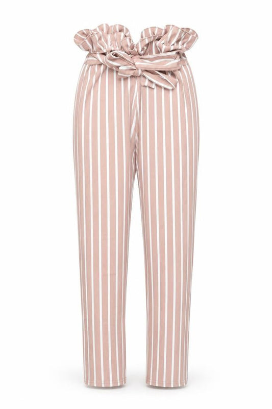 Womens UK Size 6 PRETTYLITTLETHING Regular Fit Carrot Pink Trousers