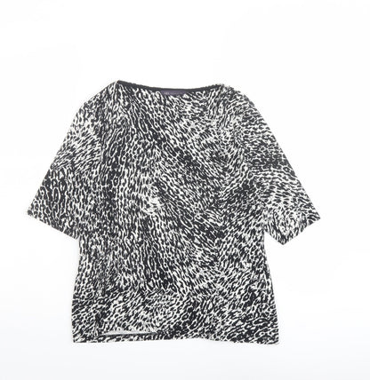Womens UK Size 14 Marks and Spencer Black Basic T-Shirt