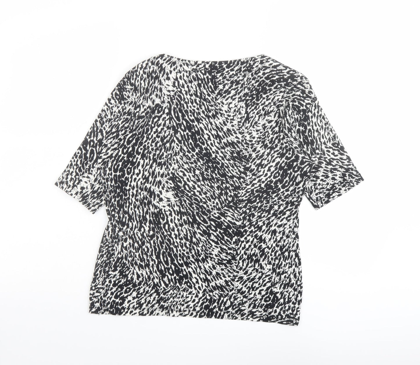 Womens UK Size 14 Marks and Spencer Black Basic T-Shirt