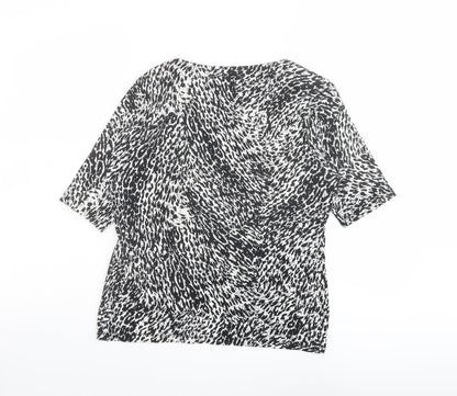 Womens UK Size 14 Marks and Spencer Black Basic T-Shirt