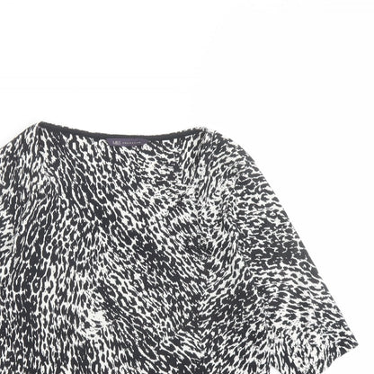 Womens UK Size 14 Marks and Spencer Black Basic T-Shirt