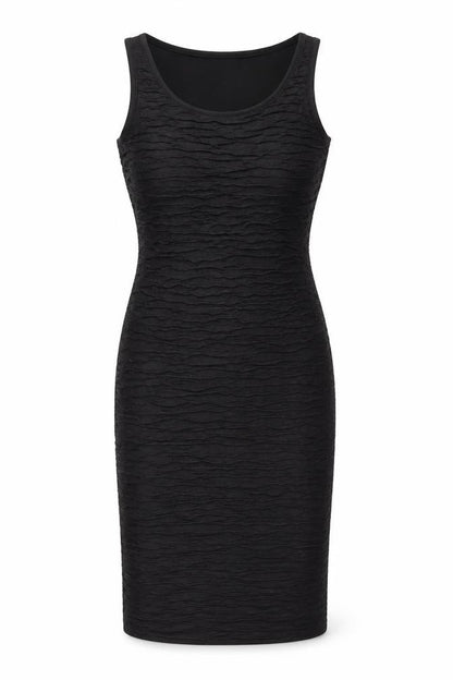 Madam Rage Womens Black Polyester Pencil Dress Size 8 Boat Neck Pullover - Textured