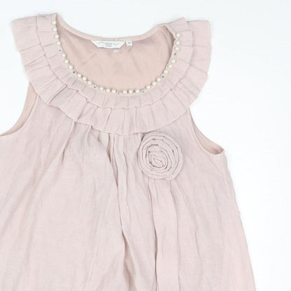 Womens UK Size 10 New Look Pink Basic Tank