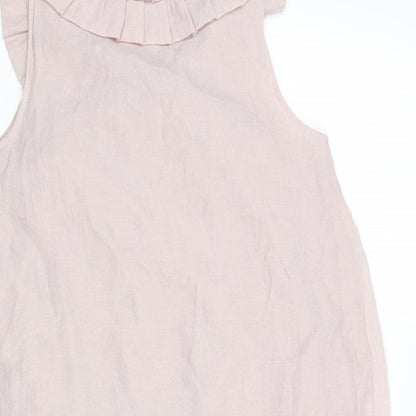 Womens UK Size 10 New Look Pink Basic Tank