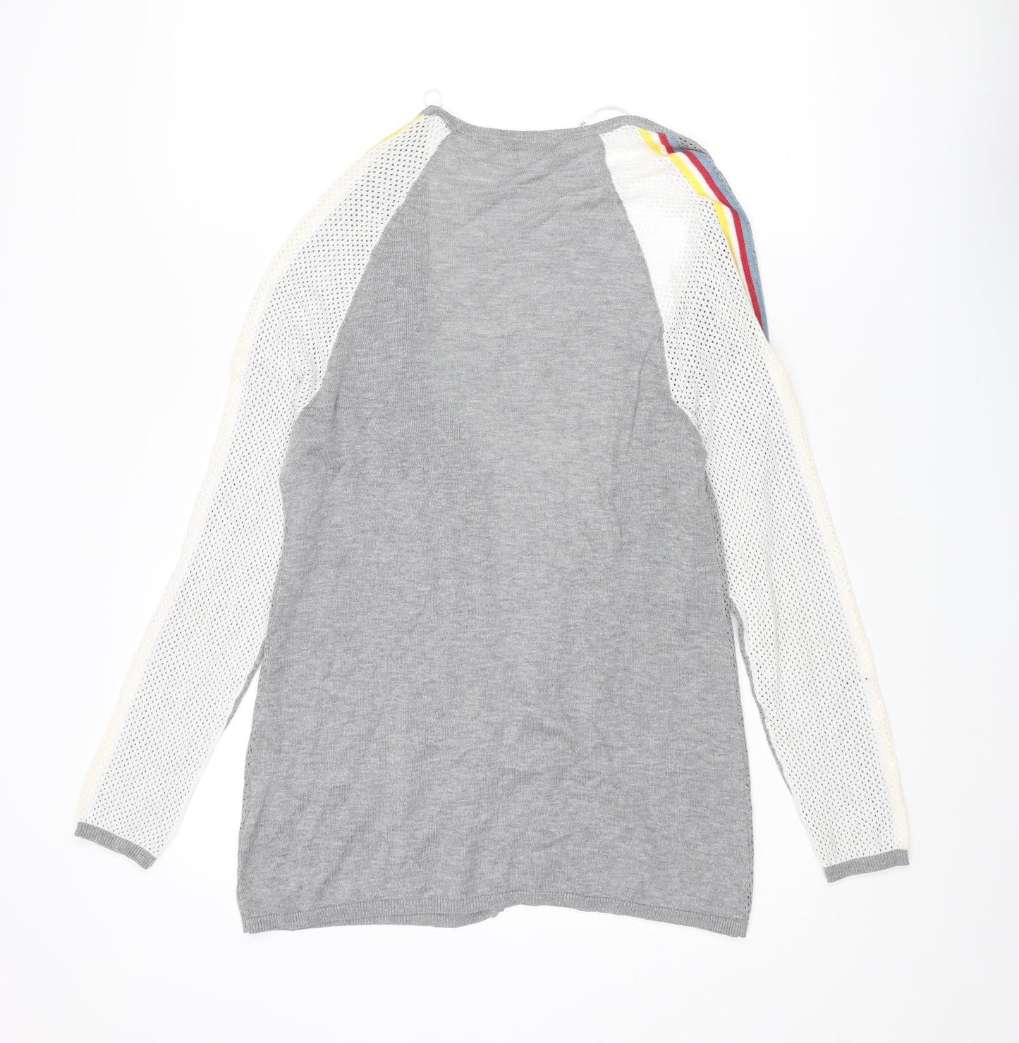 Belldini Womens Grey V-Neck Viscose Cardigan Jumper Size S