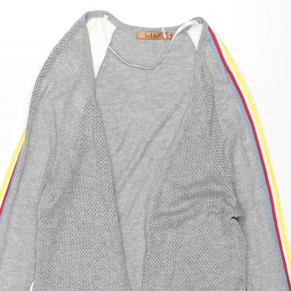 Belldini Womens Grey V-Neck Viscose Cardigan Jumper Size S