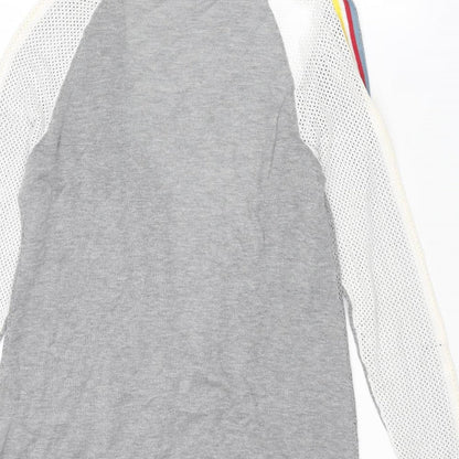 Belldini Womens Grey V-Neck Viscose Cardigan Jumper Size S