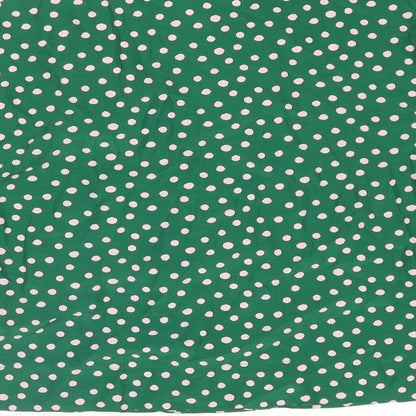 Womens UK Size 6 Topshop Green Basic Blouse