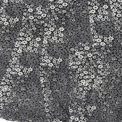 Marks and Spencer Womens Black Floral Viscose Swing Skirt Size 10