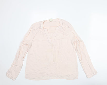 Womens UK Size 10 Monsoon Pink Basic Blouse
