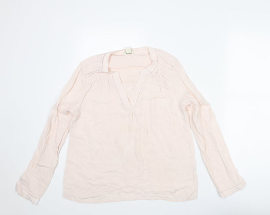Womens UK Size 10 Monsoon Pink Basic Blouse