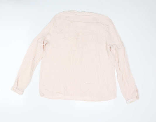 Womens UK Size 10 Monsoon Pink Basic Blouse