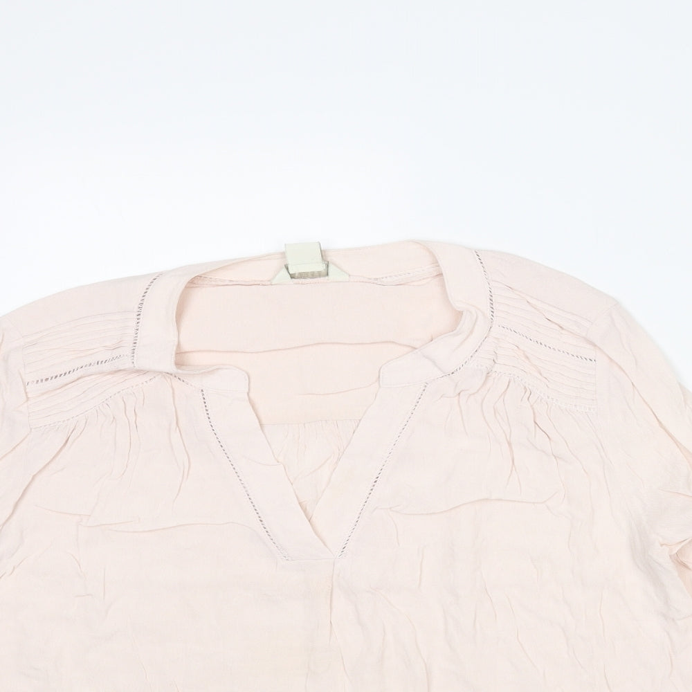 Womens UK Size 10 Monsoon Pink Basic Blouse