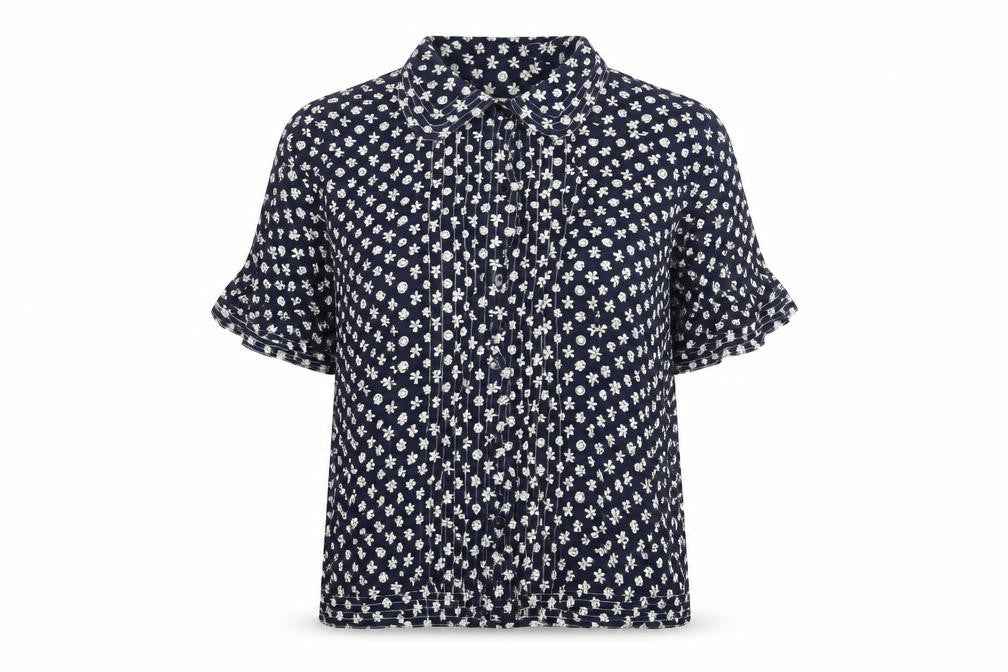 Womens UK Size 16 Anne Brooks Blue Basic Button-Up