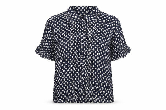 Womens UK Size 16 Anne Brooks Blue Basic Button-Up