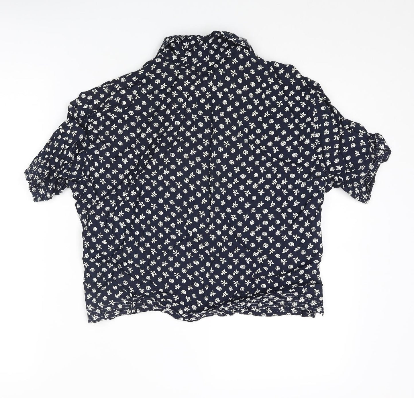 Womens UK Size 16 Anne Brooks Blue Basic Button-Up
