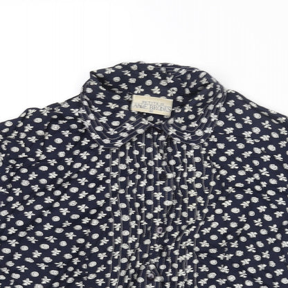 Womens UK Size 16 Anne Brooks Blue Basic Button-Up