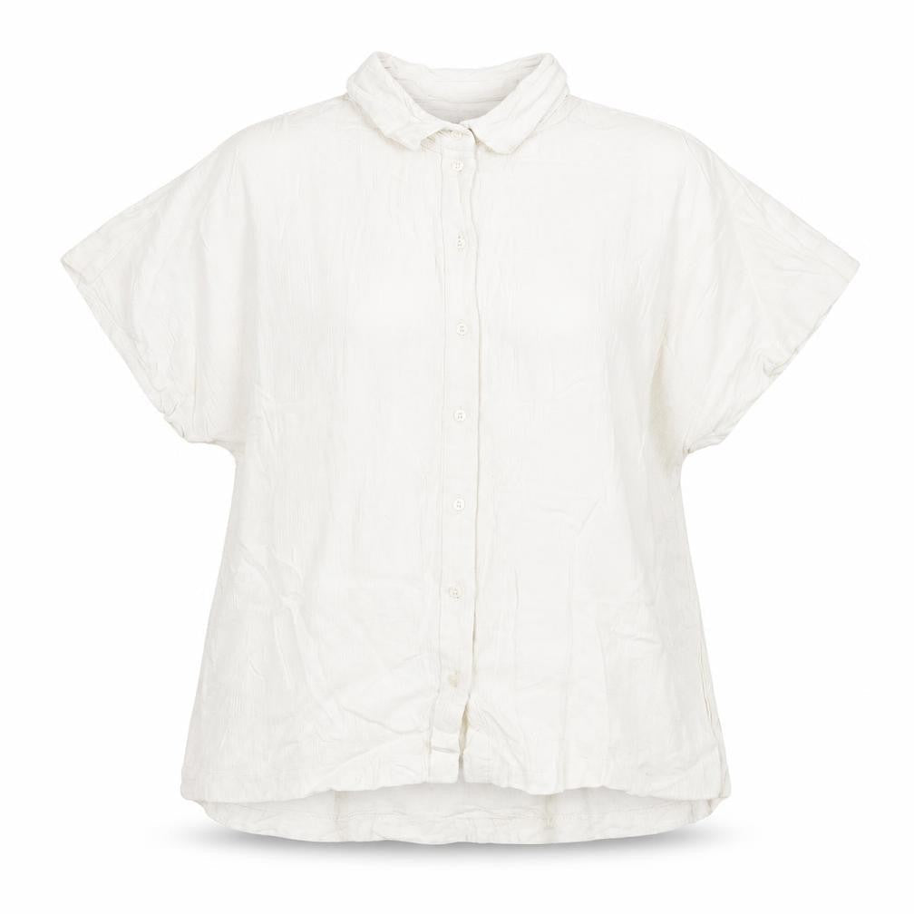 Womens UK Size 8 H&M Ivory Basic Button-Up