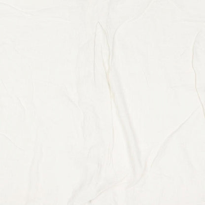 Womens UK Size 8 H&M Ivory Basic Button-Up
