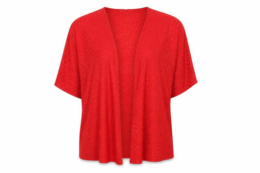 Womens UK Size 16 Anthology Red Kimono Blouse