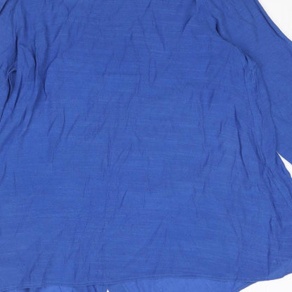 Womens UK Size 12 Klass Blue Tunic Blouse