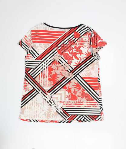 Womens UK Size 16 Wallis Multicoloured Basic T-Shirt