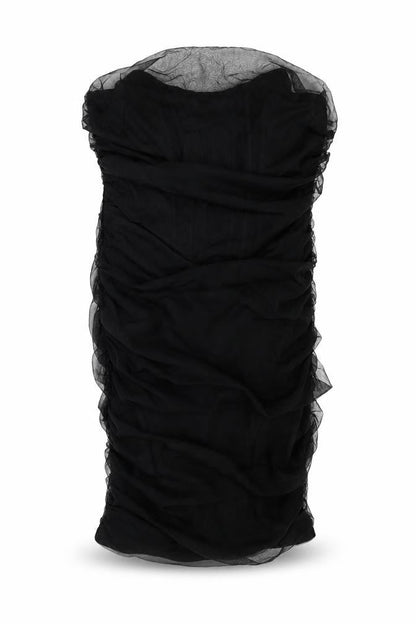 PRETTYLITTLETHING Womens Black Polyester Mini Size 10 Round Neck Zip