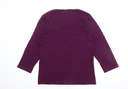 Womens UK Size M Paul Costelloe Purple Basic T-Shirt