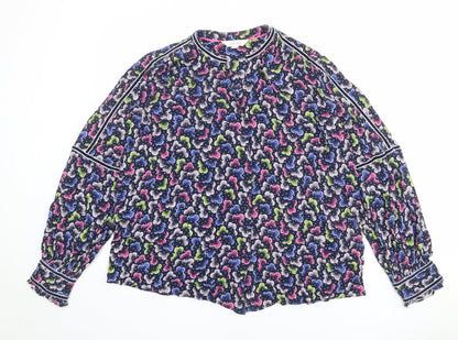 Womens UK Size 10 Per Una Multicoloured Basic Blouse