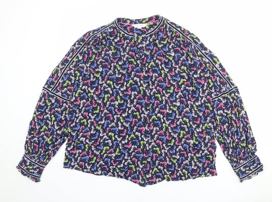 Womens UK Size 10 Per Una Multicoloured Basic Blouse