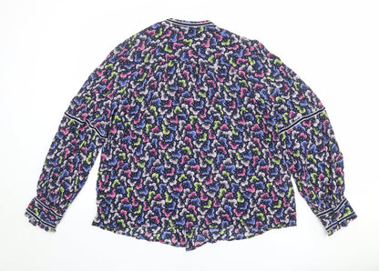 Womens UK Size 10 Per Una Multicoloured Basic Blouse