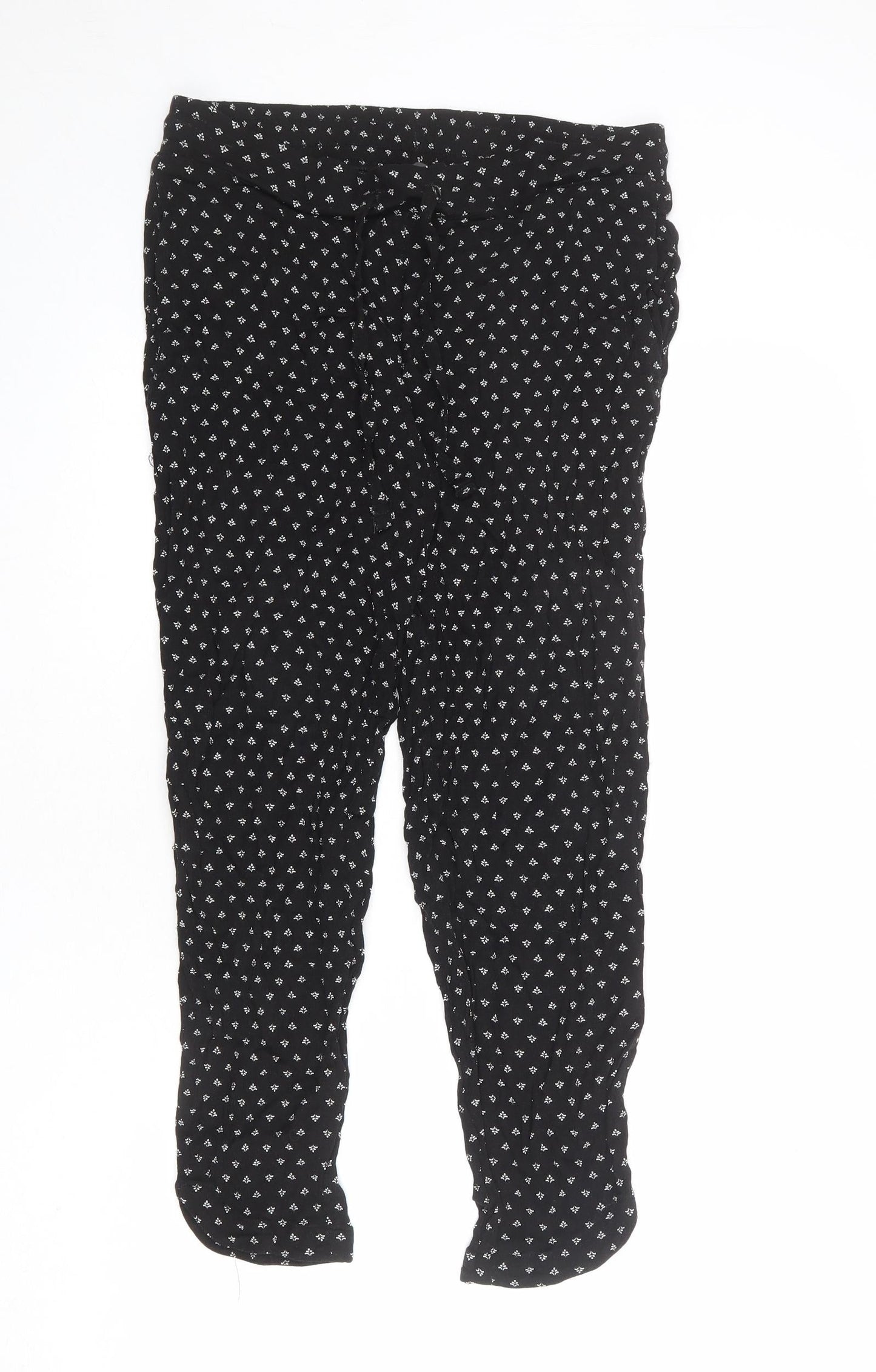 Womens UK Size S Denver Hayes Regular Fit Jogger Black Trousers