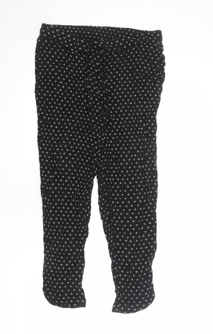 Womens UK Size S Denver Hayes Regular Fit Jogger Black Trousers