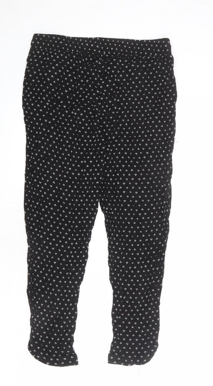 Womens UK Size S Denver Hayes Regular Fit Jogger Black Trousers