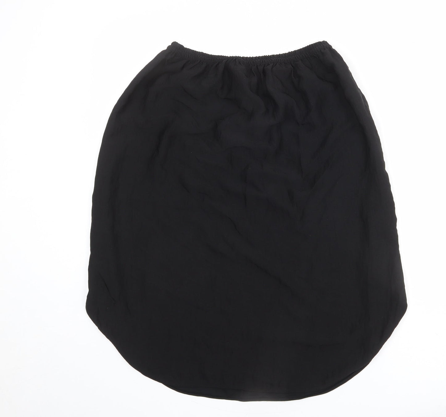 H&M Womens Black Polyester A-Line Skirt Size S
