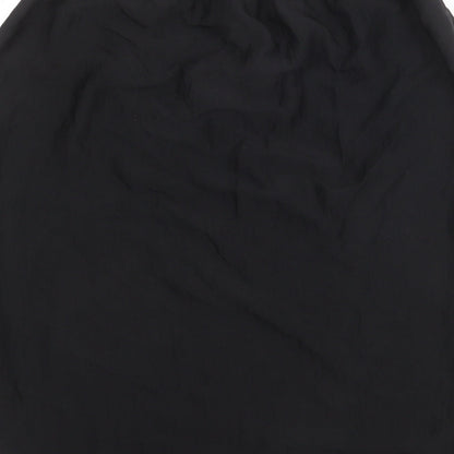 H&M Womens Black Polyester A-Line Skirt Size S