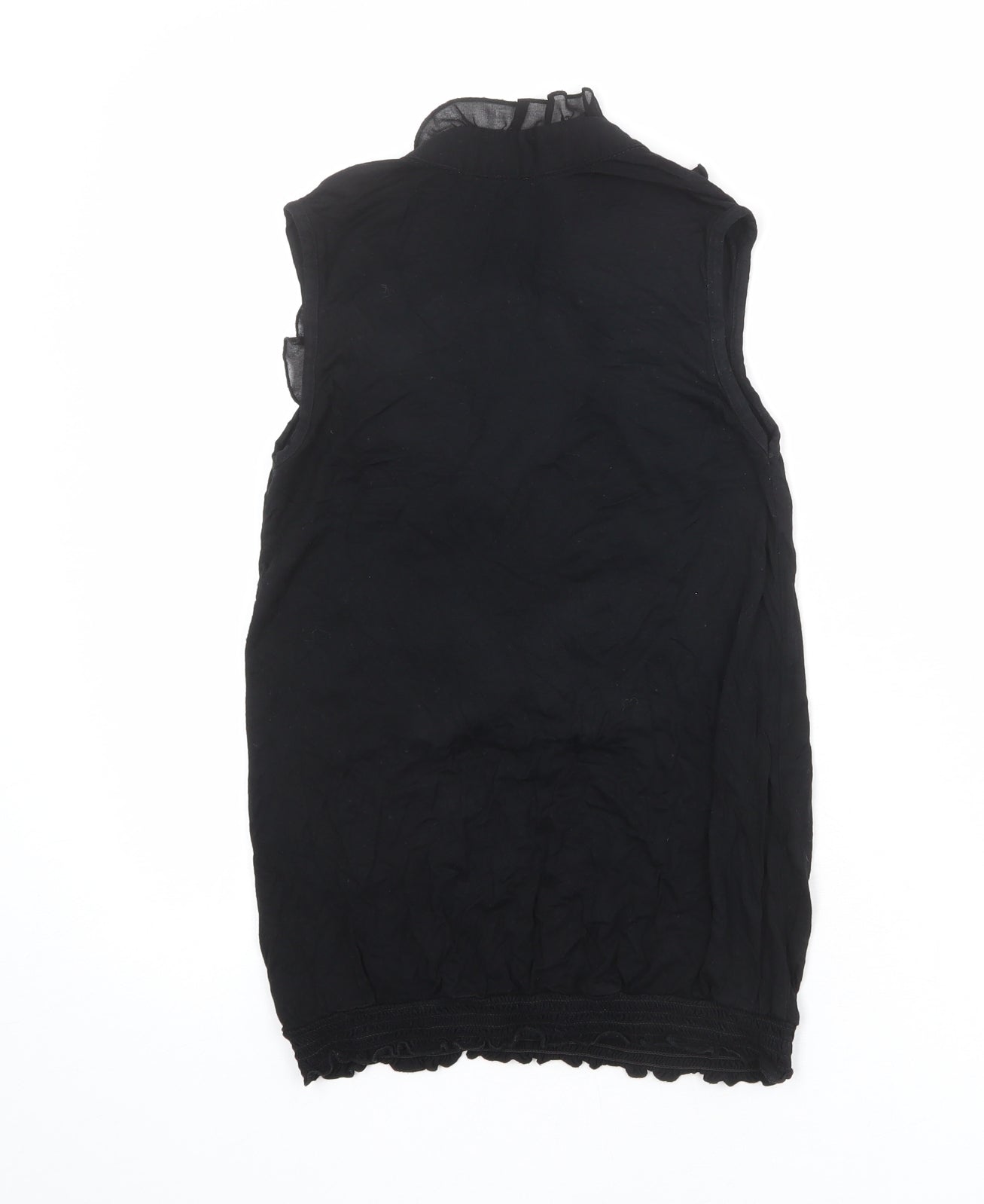 Womens UK Size 6 New Look Black Basic Blouse