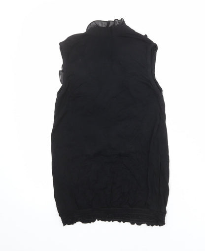 Womens UK Size 6 New Look Black Basic Blouse