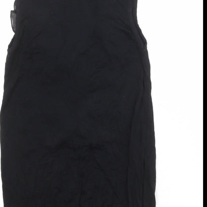 Womens UK Size 6 New Look Black Basic Blouse