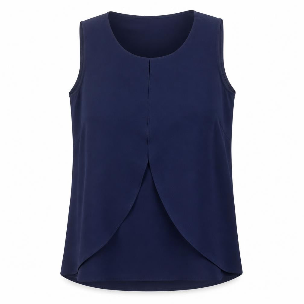 Womens UK Size 10 M&Co Blue Basic Tank
