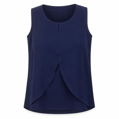 Womens UK Size 10 M&Co Blue Basic Tank