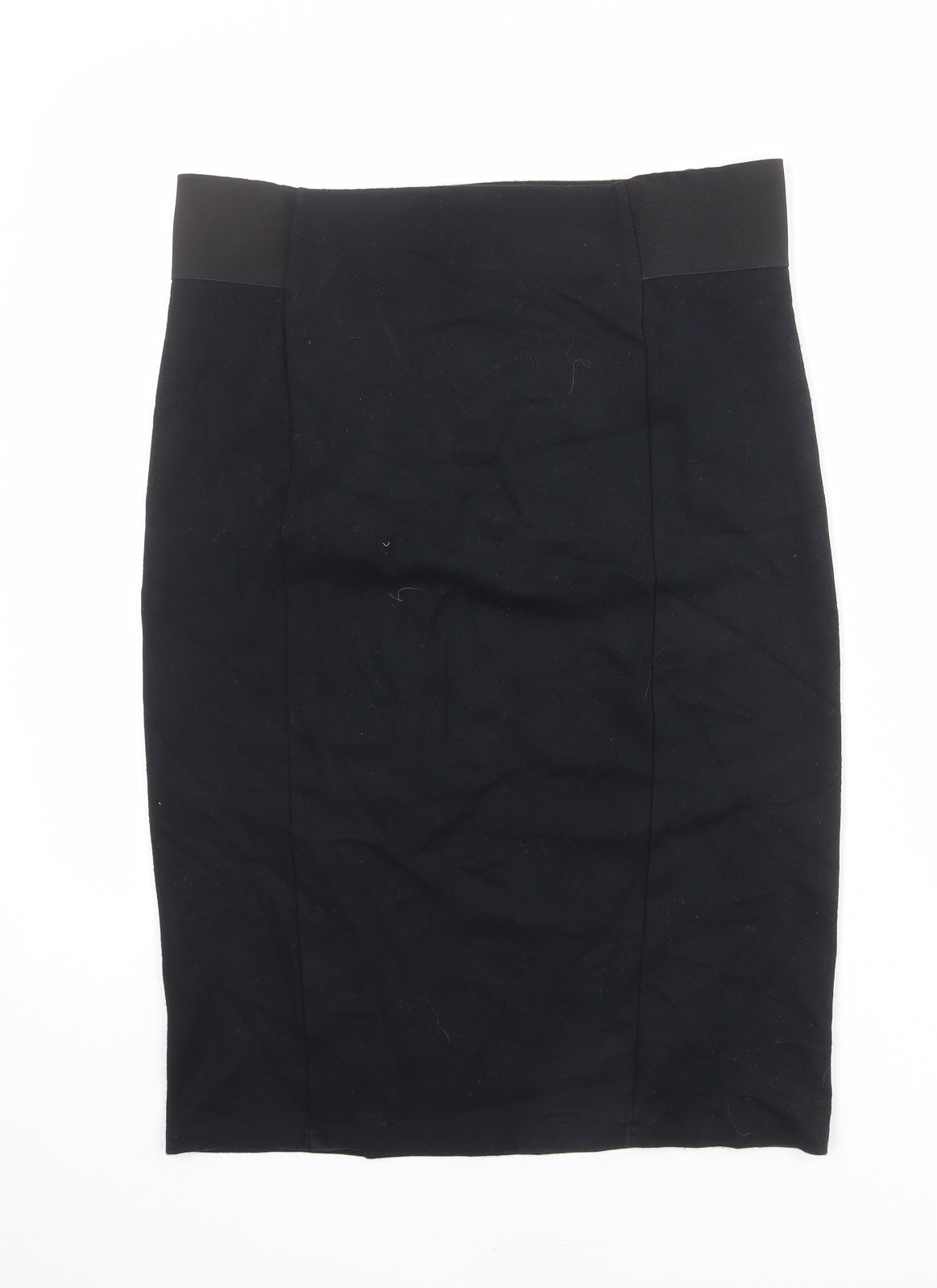 Dorothy Perkins Womens Black Viscose Bandage Skirt Size L