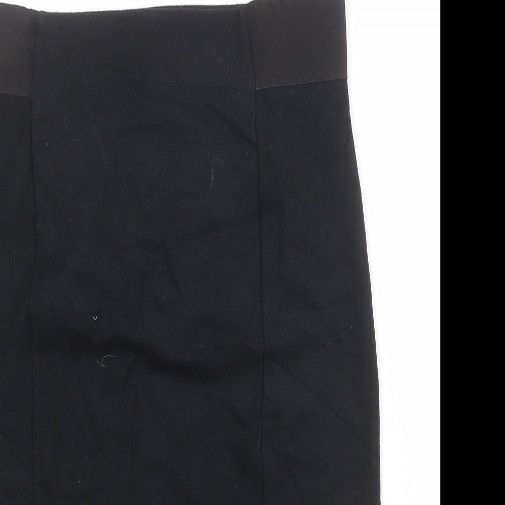 Dorothy Perkins Womens Black Viscose Bandage Skirt Size L
