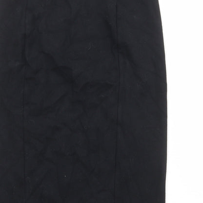Dorothy Perkins Womens Black Viscose Bandage Skirt Size L