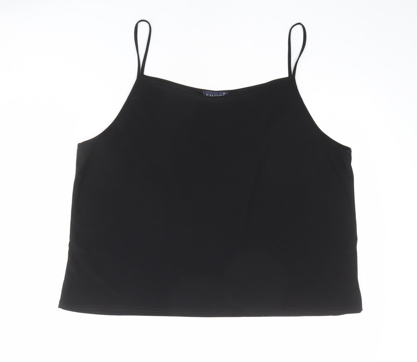 Womens UK Size 2XS Saloos Black Camisole Tank