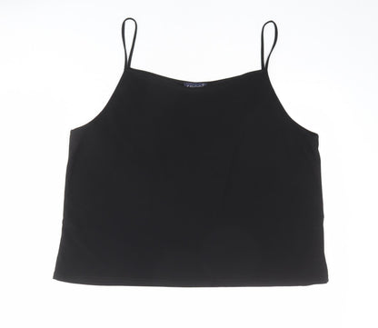 Womens UK Size 2XS Saloos Black Camisole Tank
